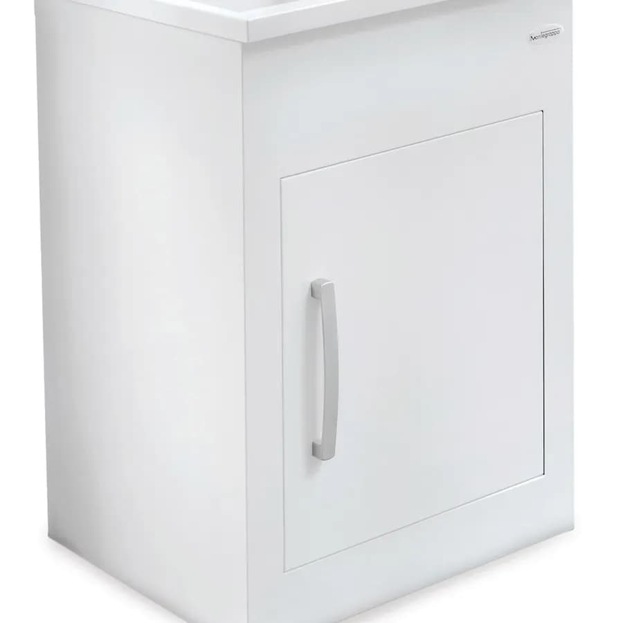 Mobile da esterno lavatoio Montegrappa Still 60x50x85h cm bianco vasca termoplastico
