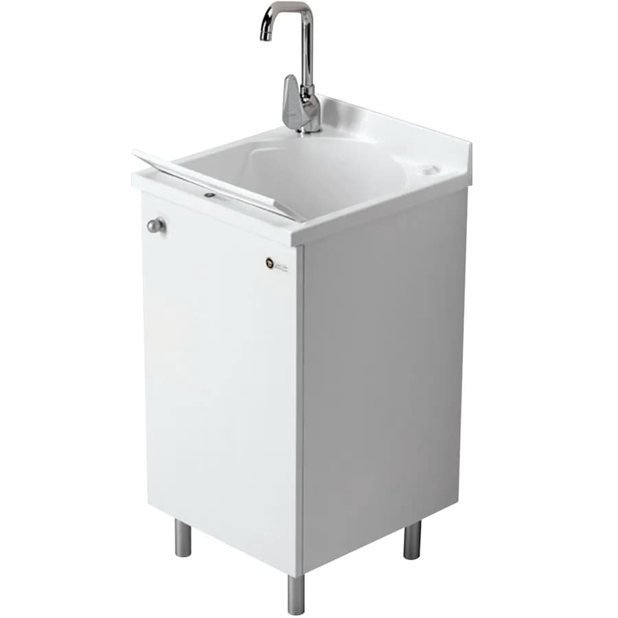 Mobile lavatoio 45x50 cm Montegrappa con anta a destra e asse lavabo