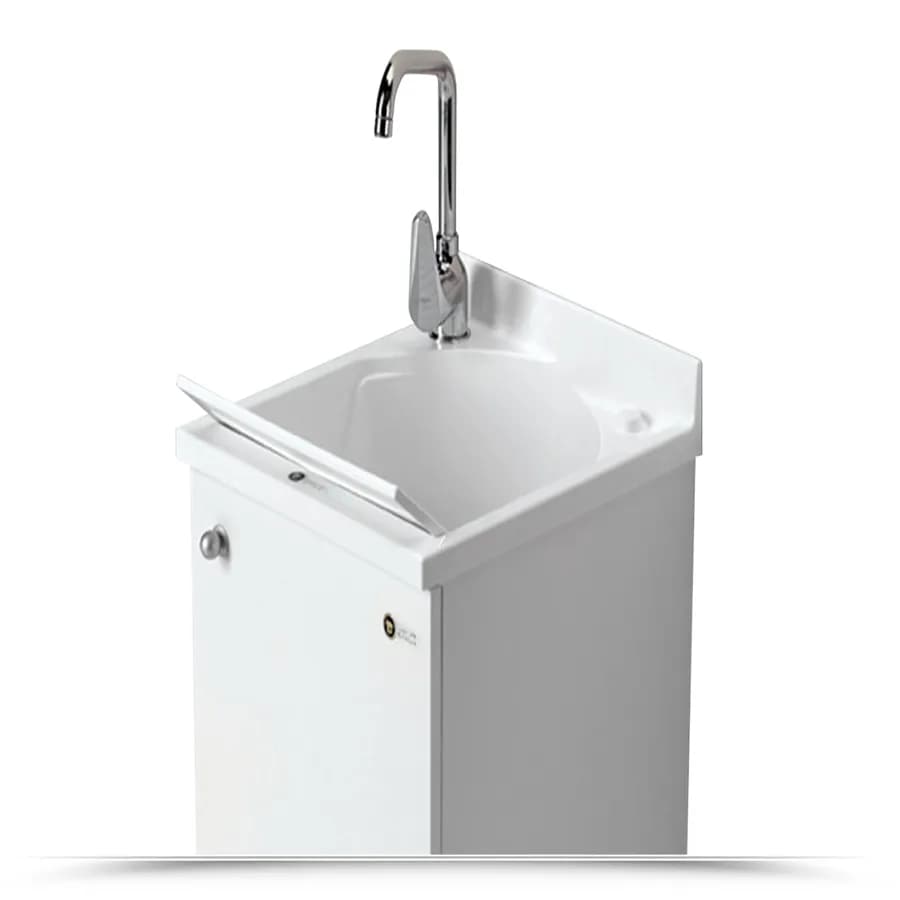 Mobile lavatoio 45x50 cm Montegrappa con anta a destra e asse lavabo