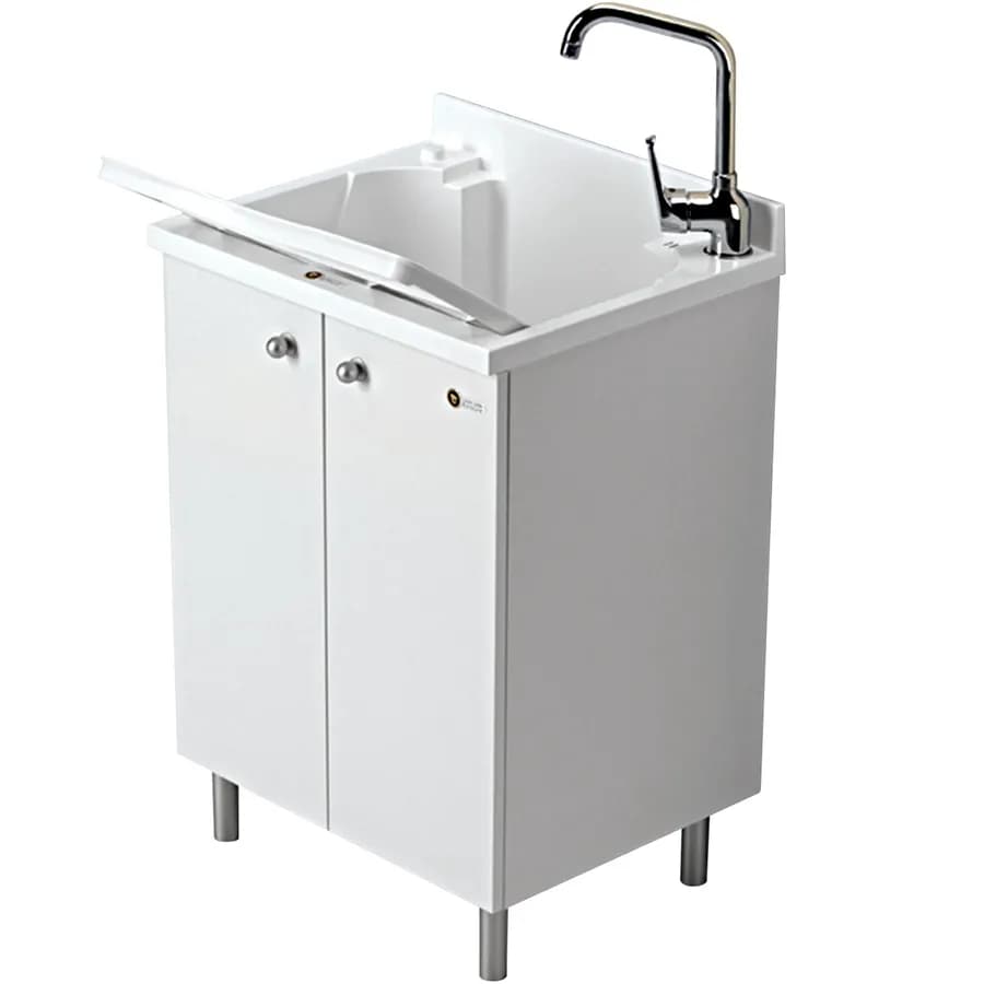 Mobile lavatoio 60x50 cm Montegrappa per interno doppia anta e asselavapanni