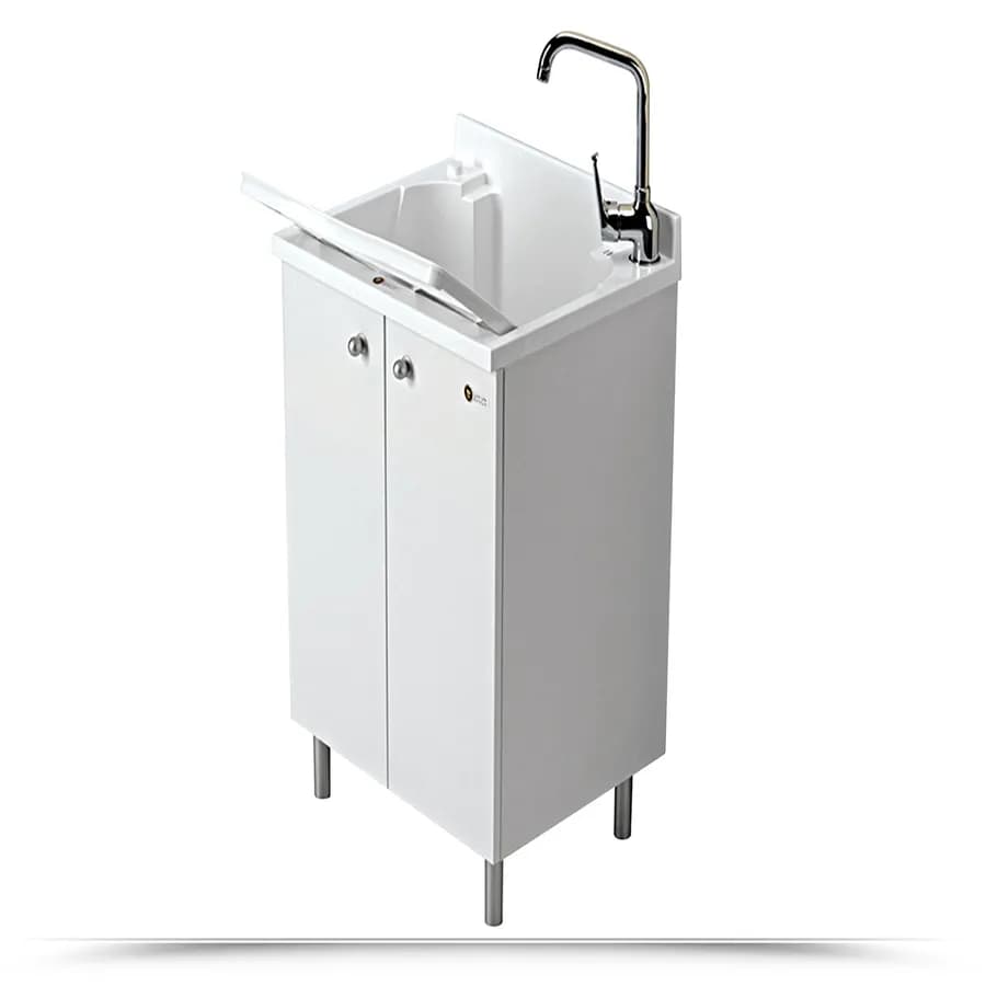 Mobile lavatoio 60x50 cm Montegrappa per interno doppia anta e asselavapanni