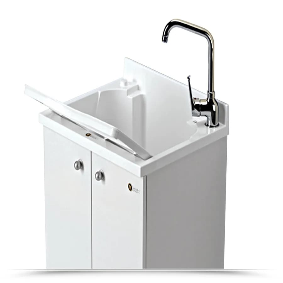 Mobile lavatoio 60x50 cm Montegrappa per interno doppia anta e asselavapanni