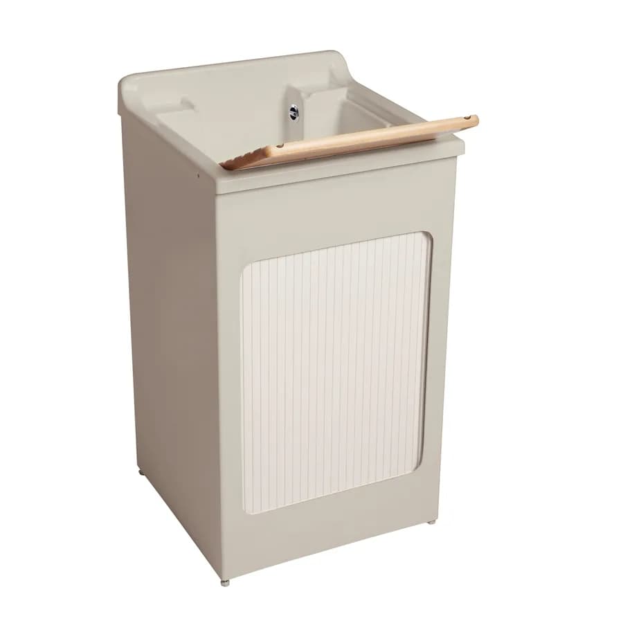 Mobile lavatoio crema Lavacril Colavene 50x50x87h cm con vasca e serranda