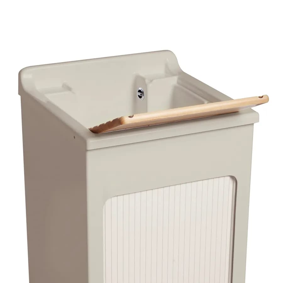 Mobile lavatoio crema Lavacril Colavene 50x50x87h cm con vasca e serranda