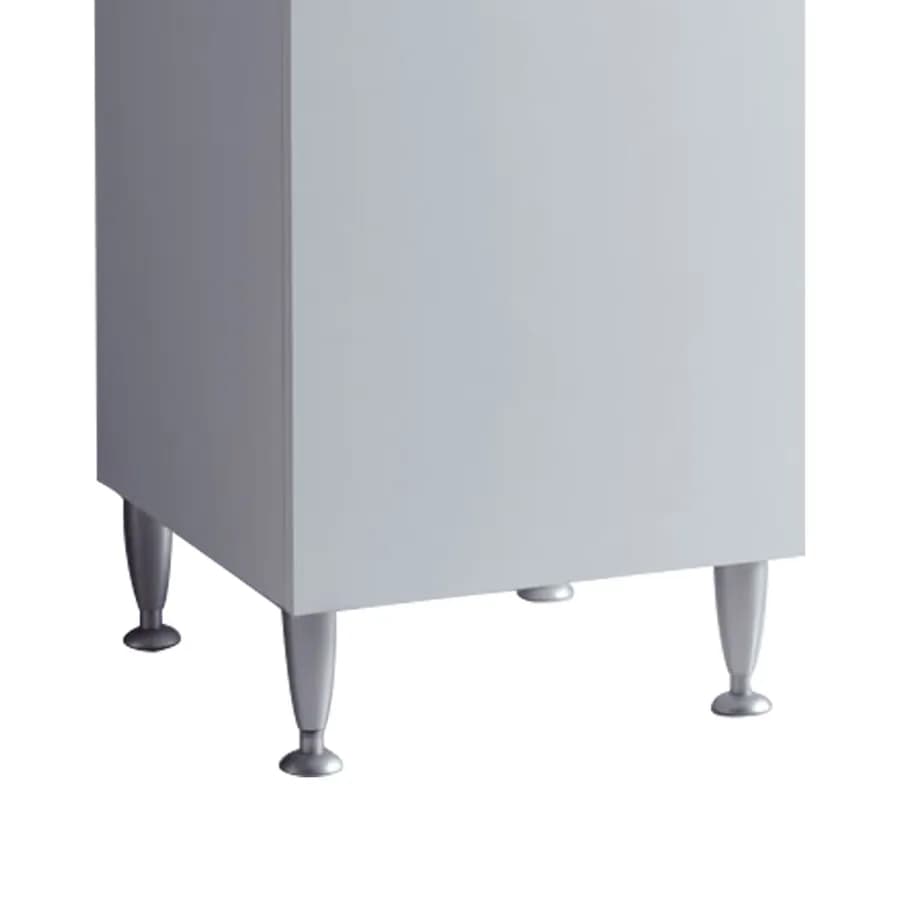 Mobile lavatoio bianco 45x60 cm con vasca in polipropilene asse in legno e kit di scarico acqua