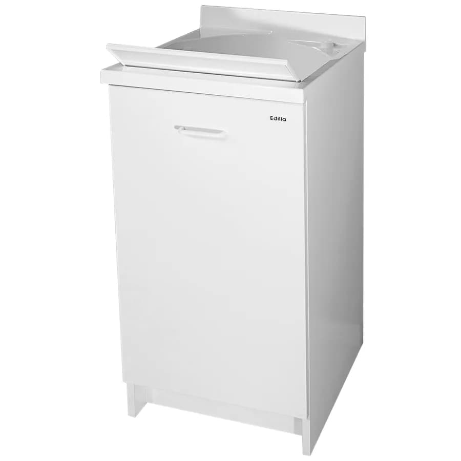 Mobile lavatoio con cerniere a sinistra e vasca in termoplastico linea Edilla Montegrappa 45x50x85h cm