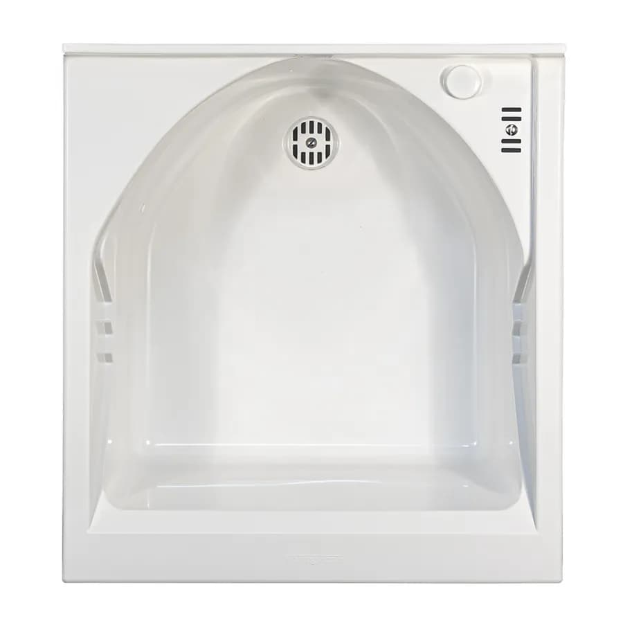 Mobile lavatoio con cerniere a sinistra e vasca in termoplastico linea Edilla Montegrappa 45x50x85h cm
