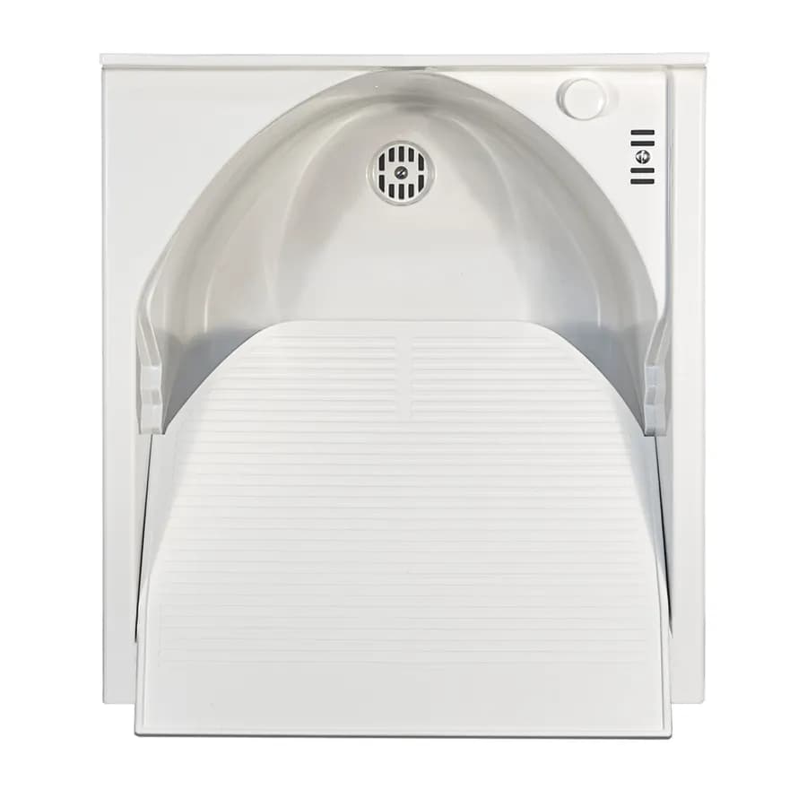 Mobile lavatoio con cerniere a sinistra e vasca in termoplastico linea Edilla Montegrappa 45x50x85h cm