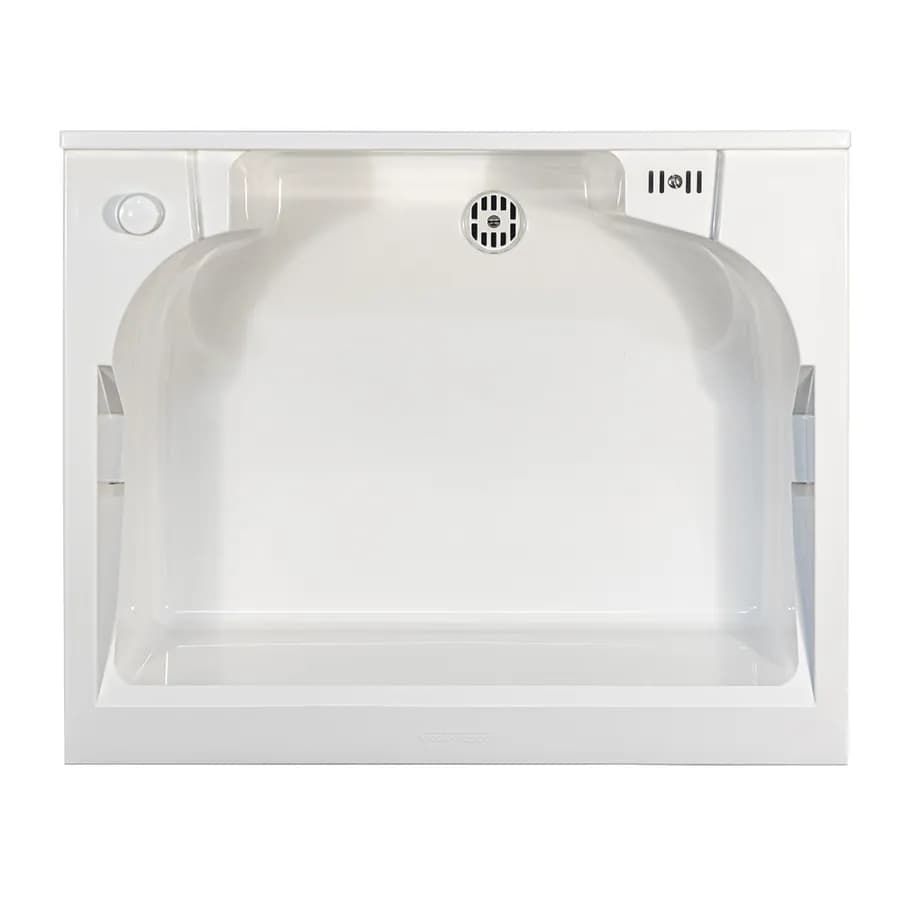 Mobile lavatoio con doppia anta e con vasca in termoplastico linea Edilla Montegrappa 60x50x85h cm