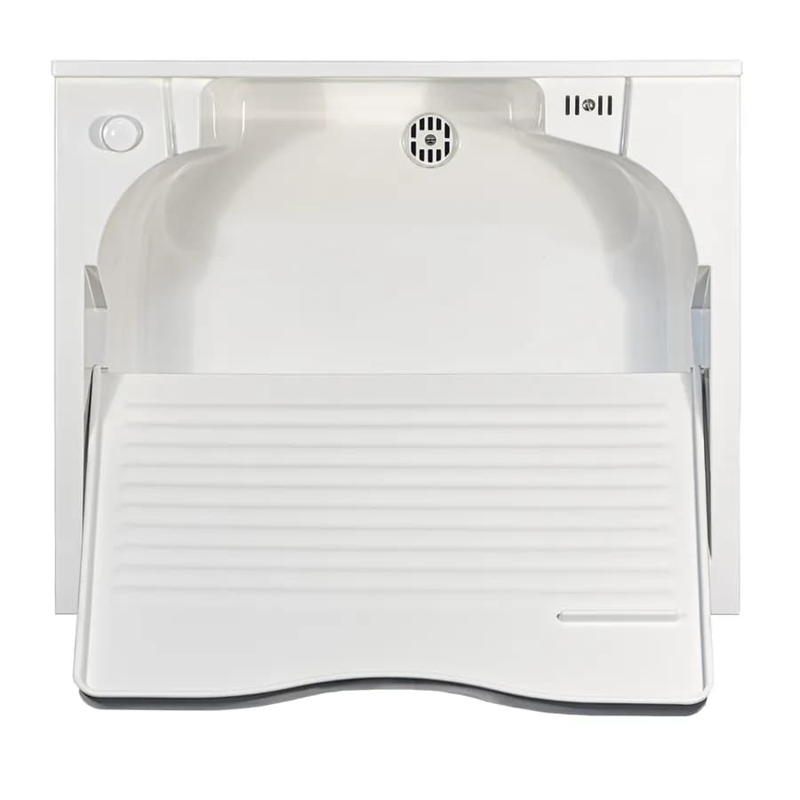 Mobile lavatoio con doppia anta e con vasca in termoplastico linea Edilla Montegrappa 60x50x85h cm