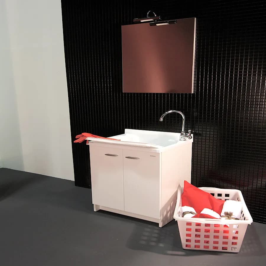 Mobile lavatoio con vasca in ceramica Acqua Marella 63x60x87h cm Montegrappa