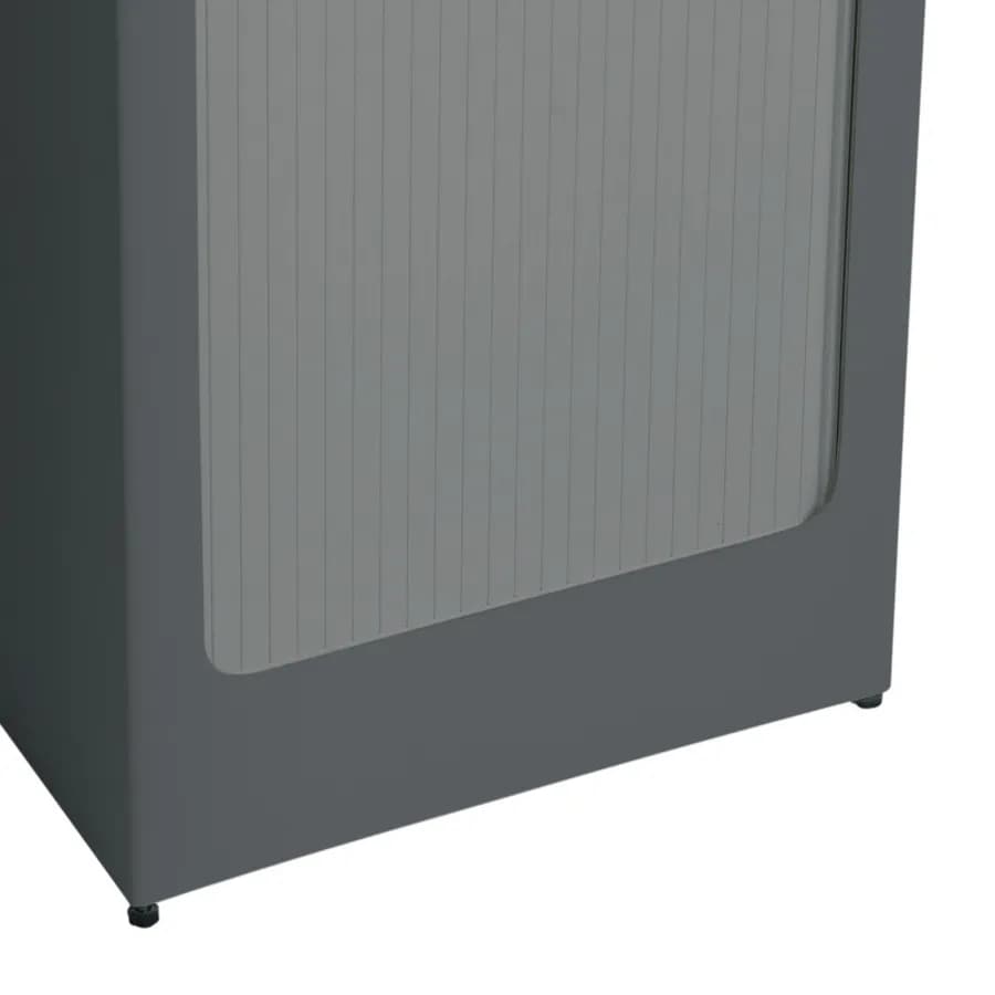 Mobile lavatoio grigio Lavacril Colavene 50x50x87h cm con vasca e serranda laterale a scomparsa