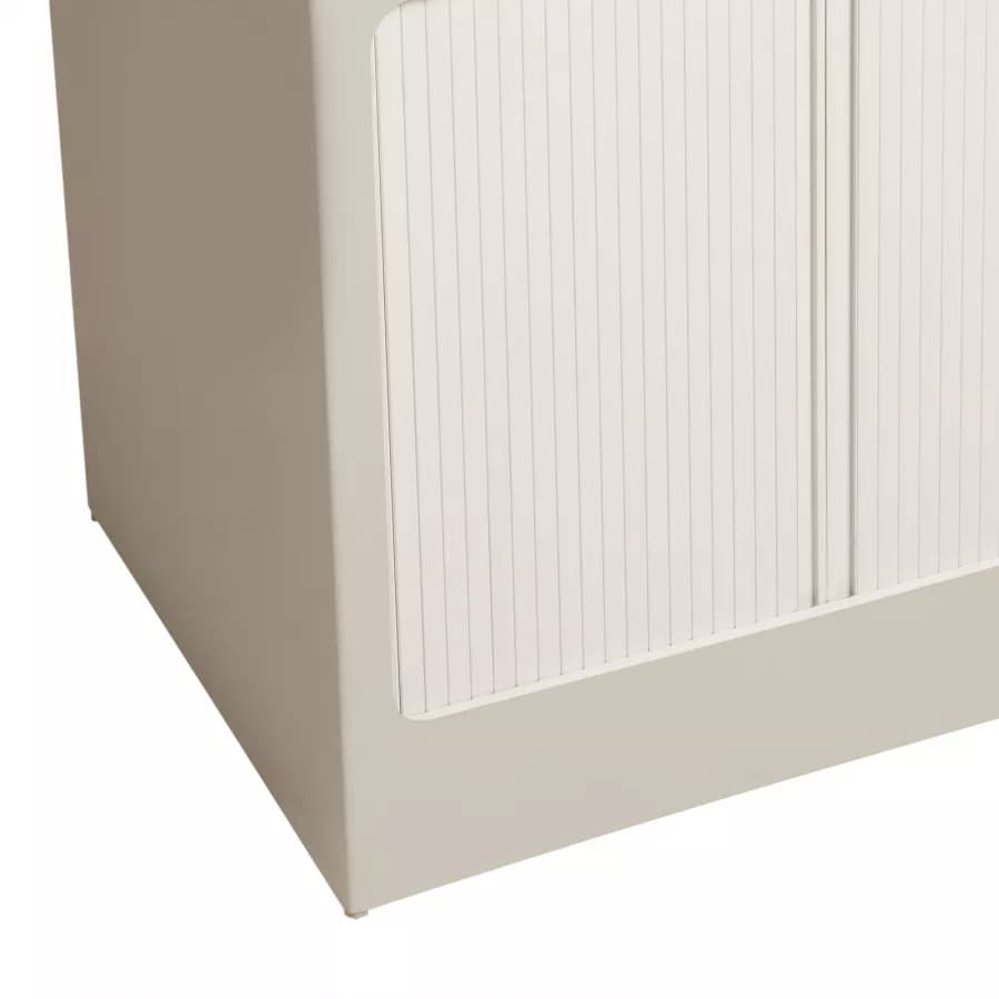 Mobile lavatoio Lavacril Colavene crema 80x60 cm con doppia vasca e serrandina
