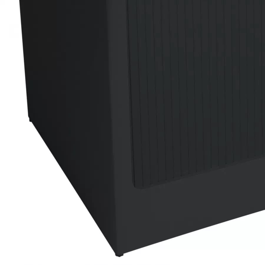 Mobile lavatoio Lavacril Colavene nero 80x60x84h cm con doppia vasca e serrandina
