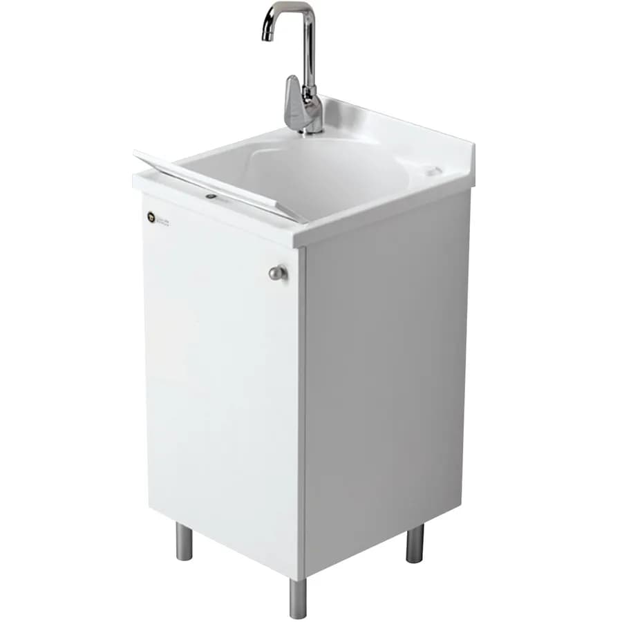 Mobile lavatoio Montegrappa 45x50 cm per interno con anta a sinistra e asse