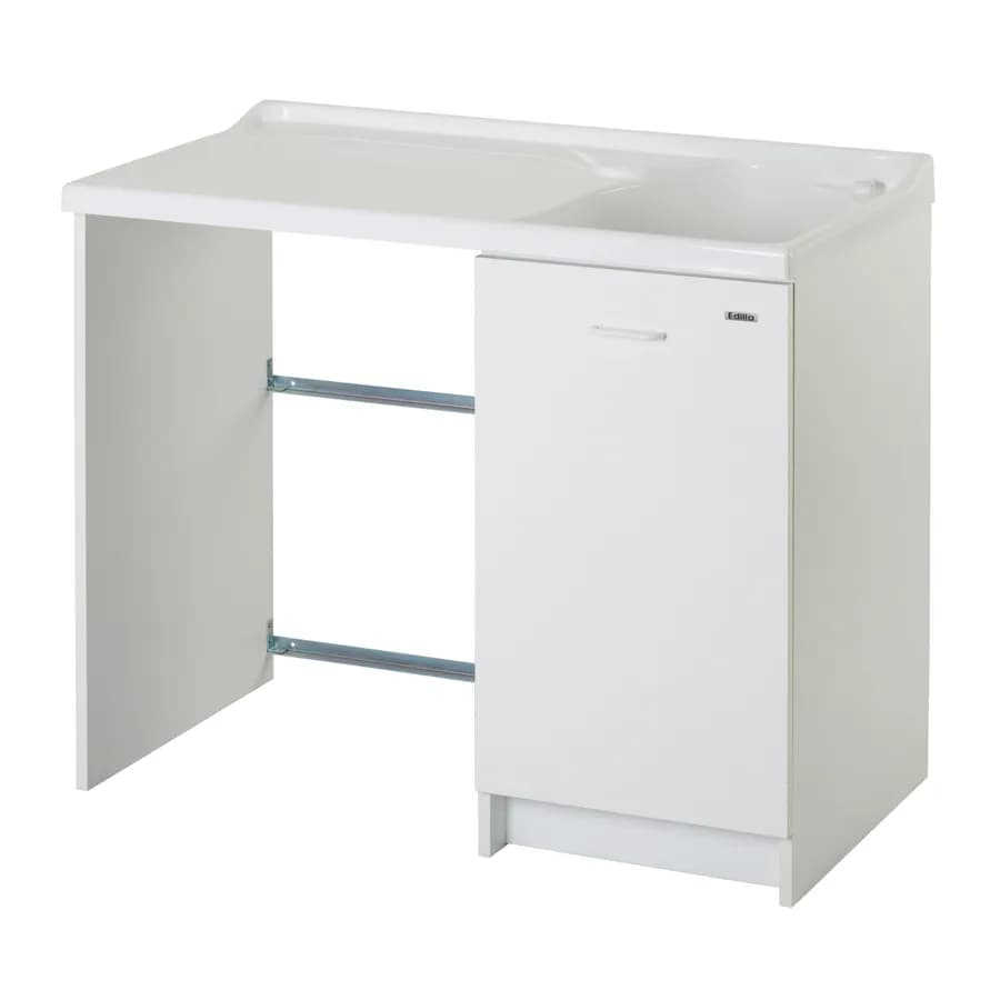 Mobile Montegrappa coprilavatrice sinistro + lavatoio a destra linea Edilla 109x60x89h cm