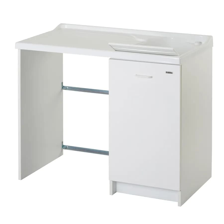 Mobile Montegrappa coprilavatrice sinistro + lavatoio a destra linea Edilla 109x60x89h cm
