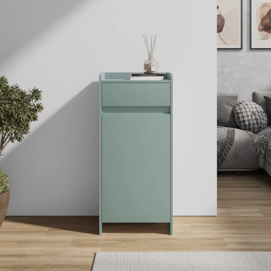 Mobile multiuso 50x110h cm in legno verde - Dades