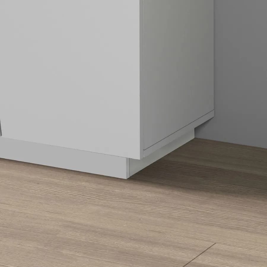 Mobile multiuso 80x86h cm bianco opaco con 2 ante - Meg