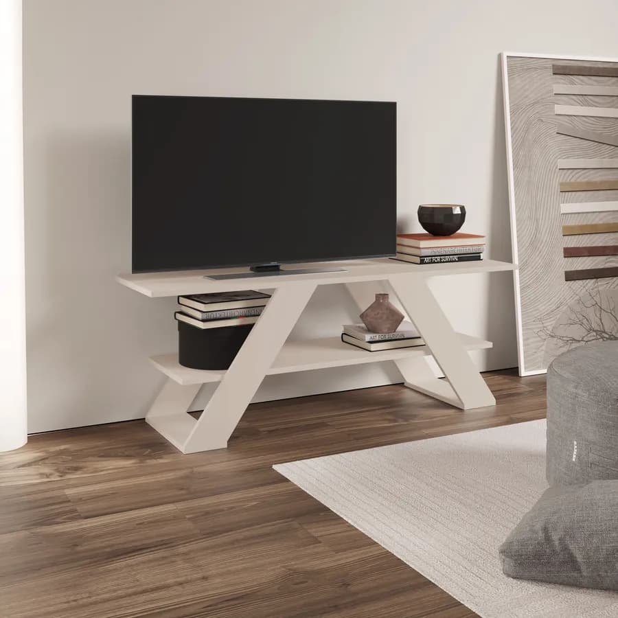 Mobile porta tv 120x40h cm in legno cashmere - Kantiko