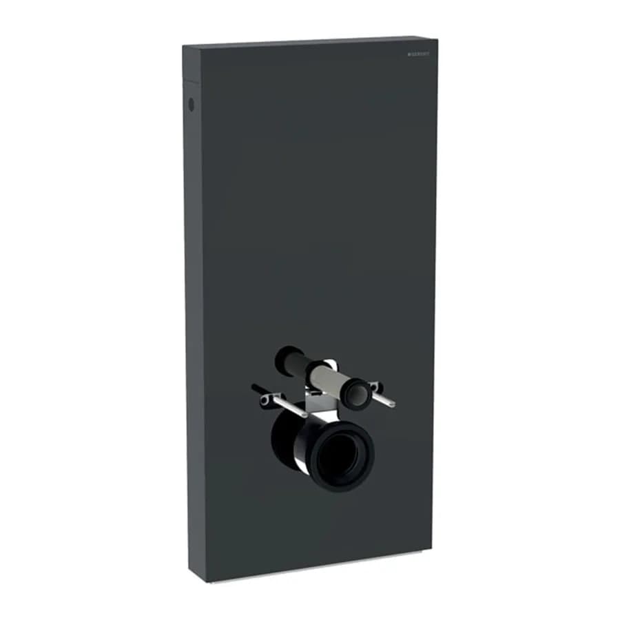 Modulo sanitari per wc sospeso 48x101h cm in vetro lava nero - Geberit