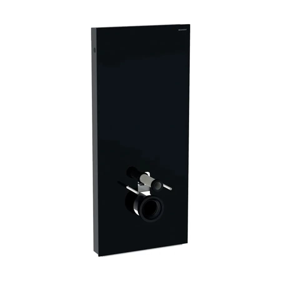 Modulo sanitario 115 cm per wc sospeso vetro nero Serie Monolith - Geberit