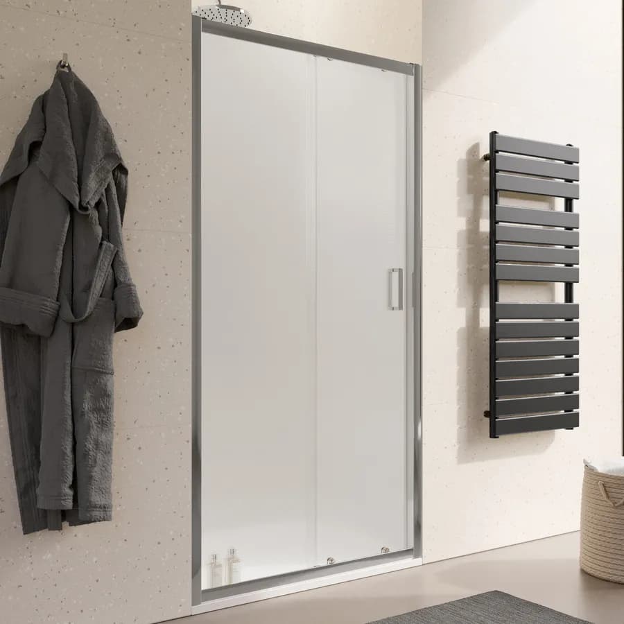 Nicchia doccia 100 cm scorrevole vetro temperato 6mm stampato 185h - Young