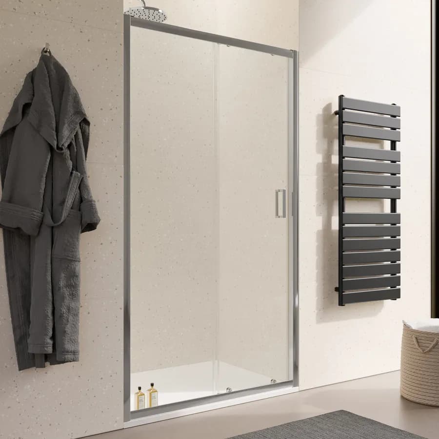 Nicchia doccia 110 cm scorrevole vetro temperato 6mm trasparente 185h - Young