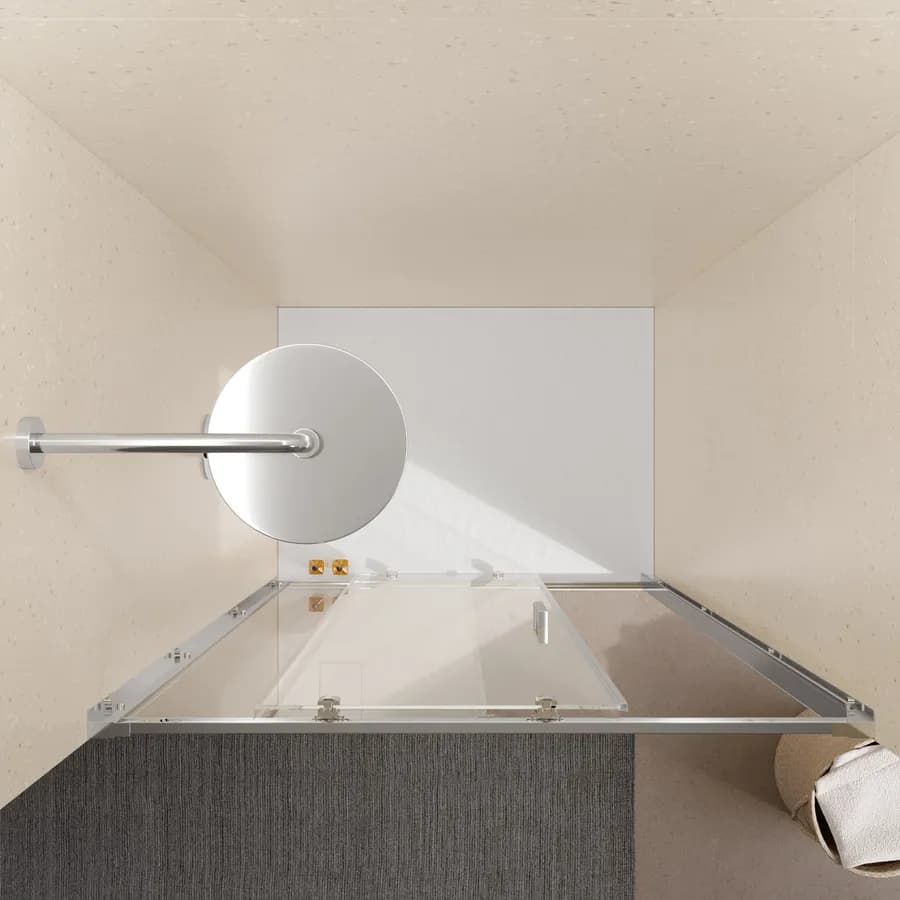 Nicchia doccia 110 cm scorrevole vetro temperato 6mm trasparente 185h - Young