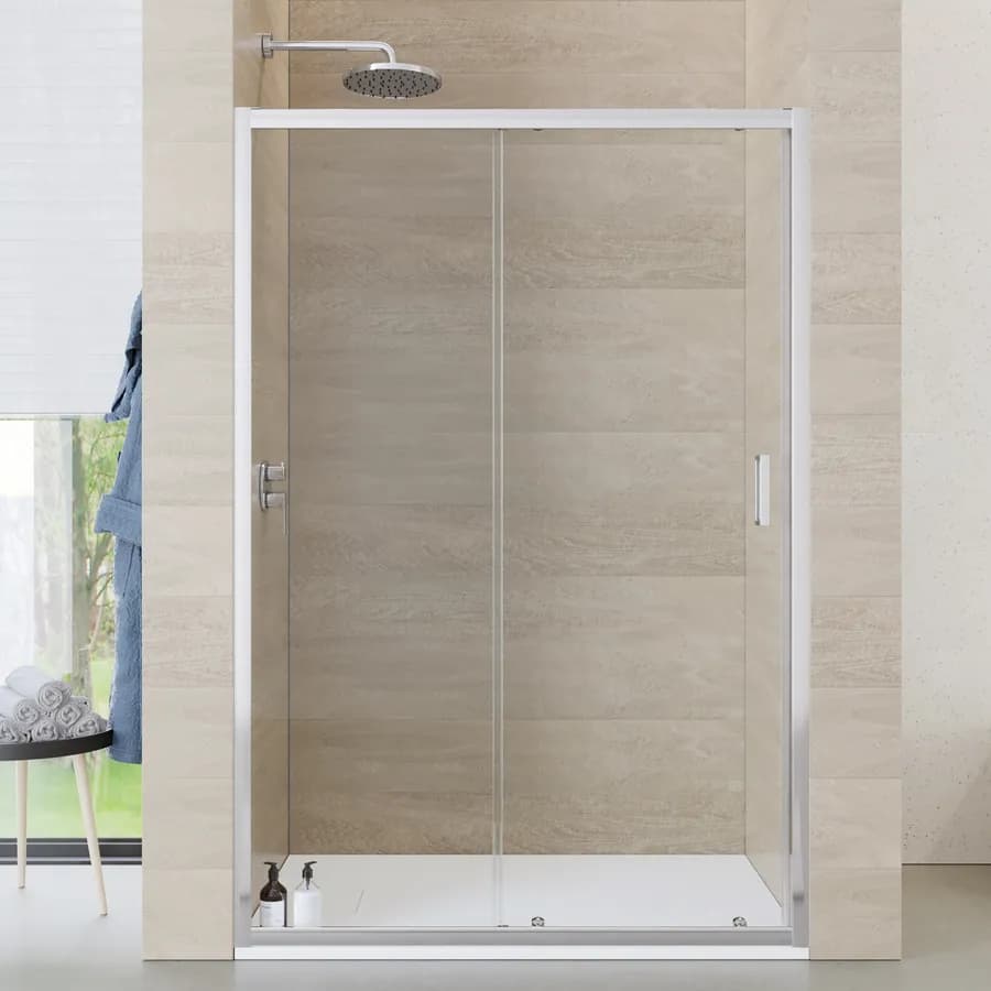 Nicchia doccia 130 cm scorrevole vetro temperato 6mm trasparente 185h - Young