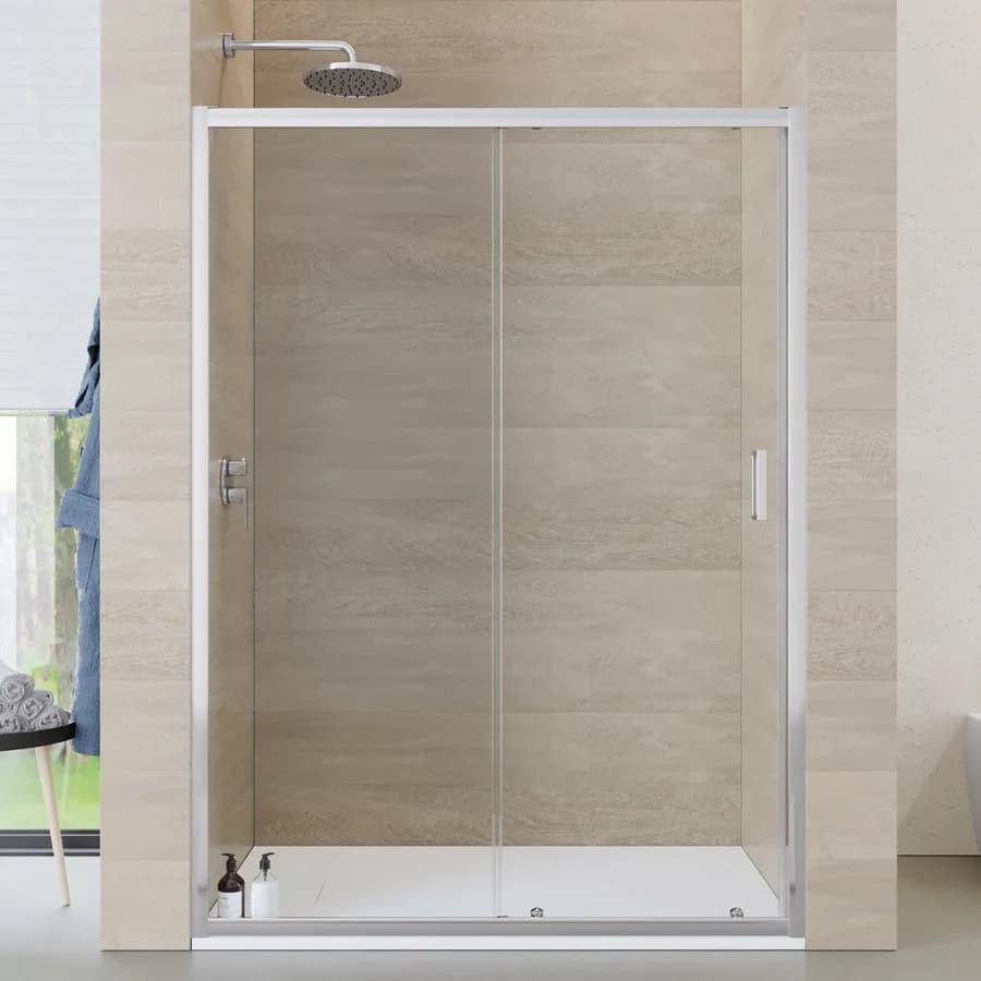 Nicchia doccia 150 cm scorrevole vetro temperato 6mm trasparente 185h - Young