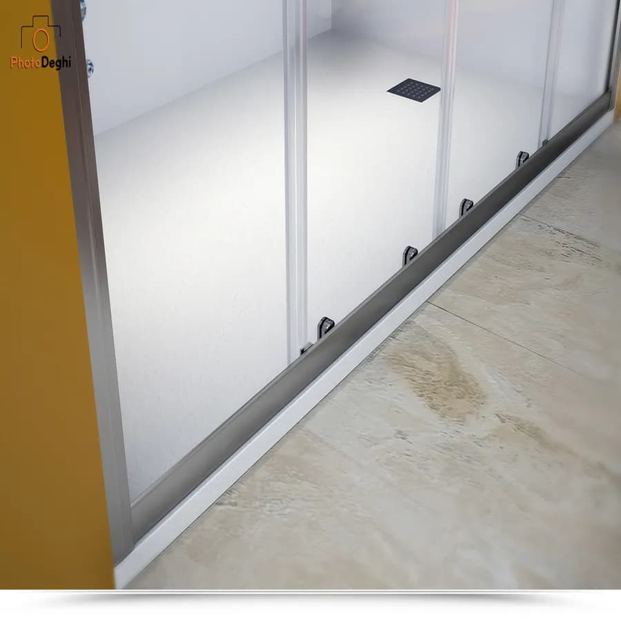 Nicchia doccia 170 cm doppio scorrevole vetro temperato 6mm trasparente 185h - Young