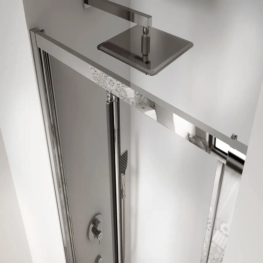 Nicchia doccia 70 cm a soffietto anticalcare trasparente 195h - Sofy