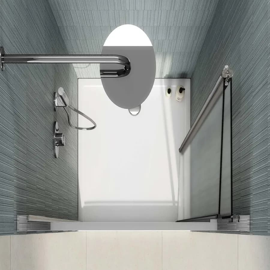 Nicchia doccia 75 cm a soffietto opaco 195h - Sofy