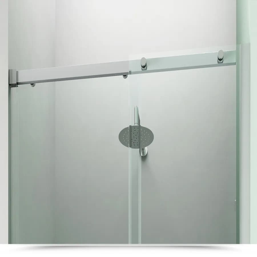 Box doccia nicchia 160 cm scorrevole in cristallo trasparente e profilo cromo 200h - Helios