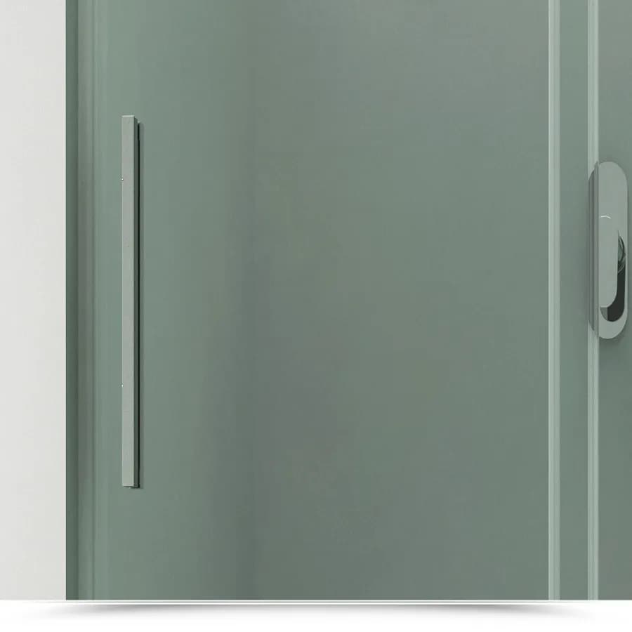 Box doccia nicchia 160 cm scorrevole in cristallo trasparente e profilo cromo 200h - Helios