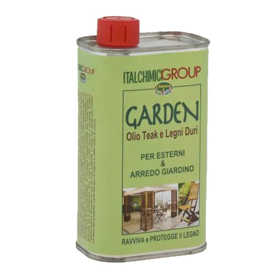 Olio trattamento per manutenzione di arredi in teak e legno duro da giardino