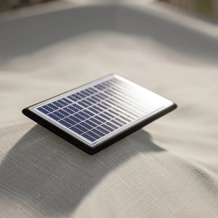 Ombrellone a luci LED con palo laterale 4x3 m e telo ecrù - Lipari