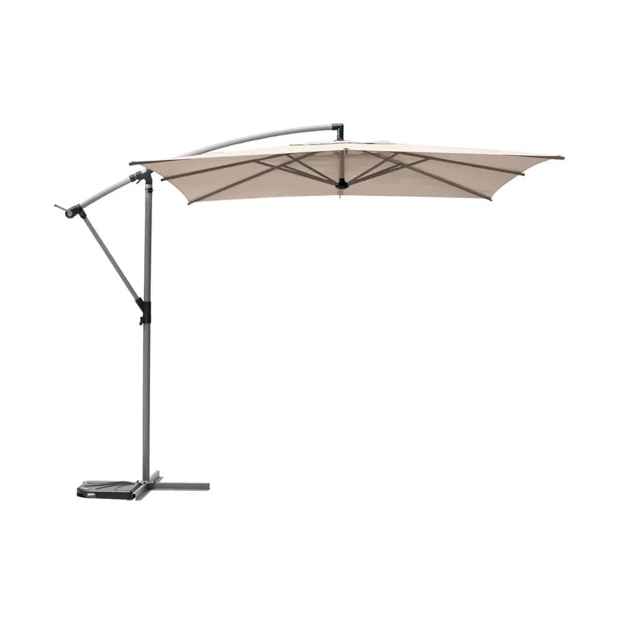 Ombrellone palo laterale 2,5x2,5 m con telo beige - Cannes