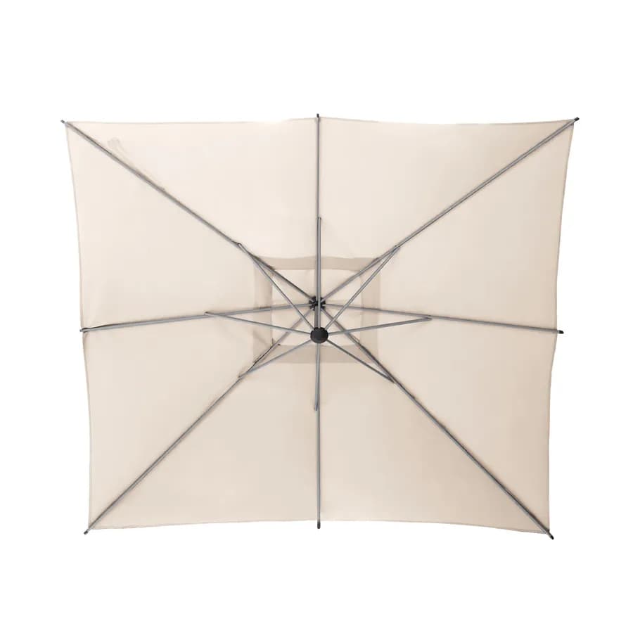 Ombrellone palo laterale 2,5x2,5 m con telo beige - Cannes