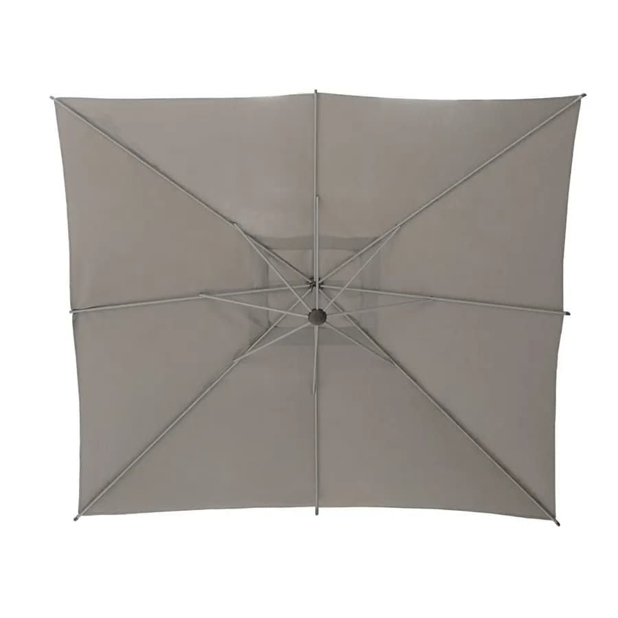 Ombrellone palo laterale 2,5x2,5 m con telo tortora - Cannes