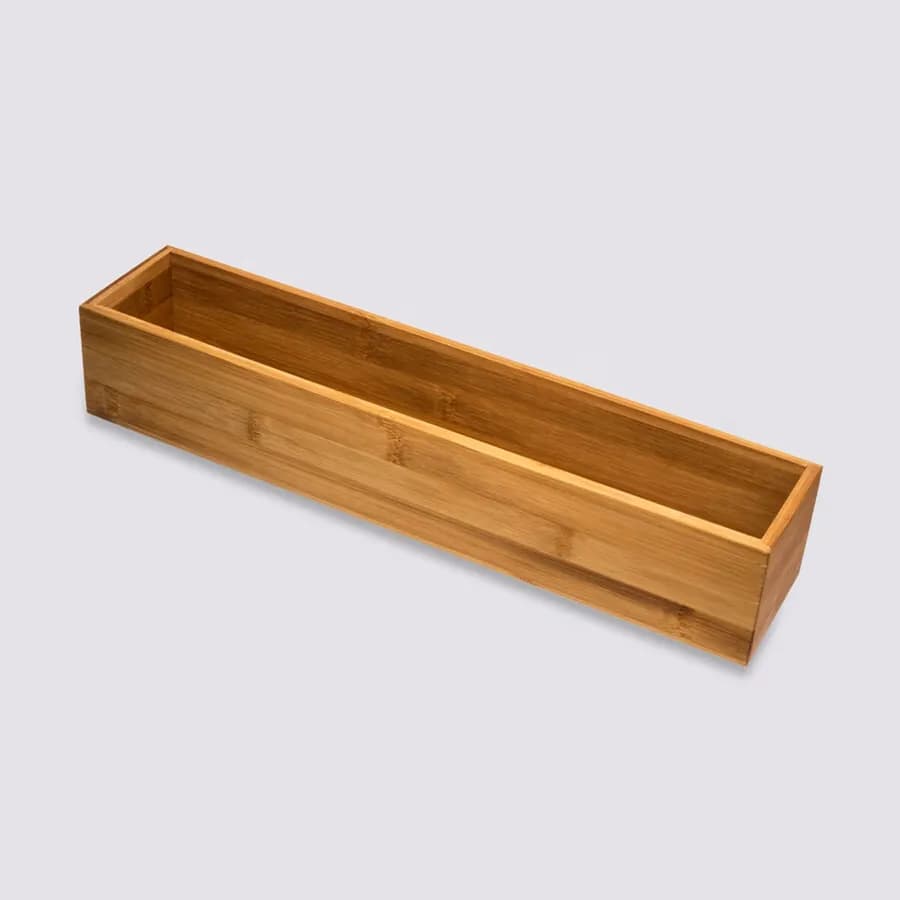 Organizer 38x8 cm in legno di bambù naturale - Ethel
