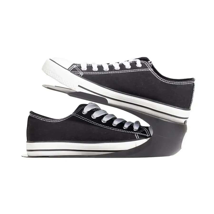 Organizer per scarpe in polipropilene nero
