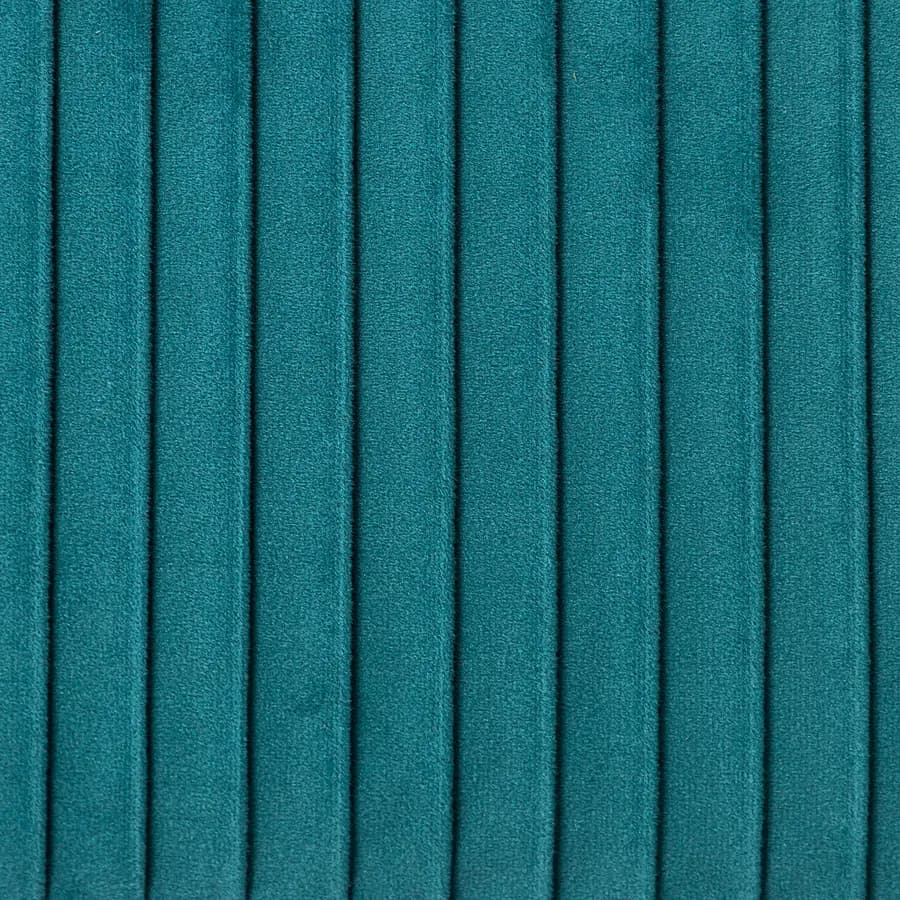 Panca contenitore 78x38 cm in velluto a coste blu petrolio con seduta imbottita - French