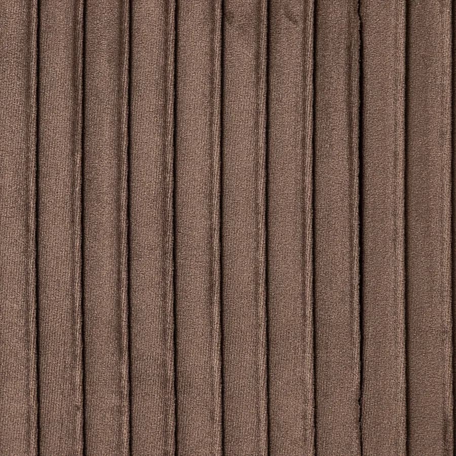 Panca contenitore 78x38 cm in velluto a coste cacao con seduta imbottita - French