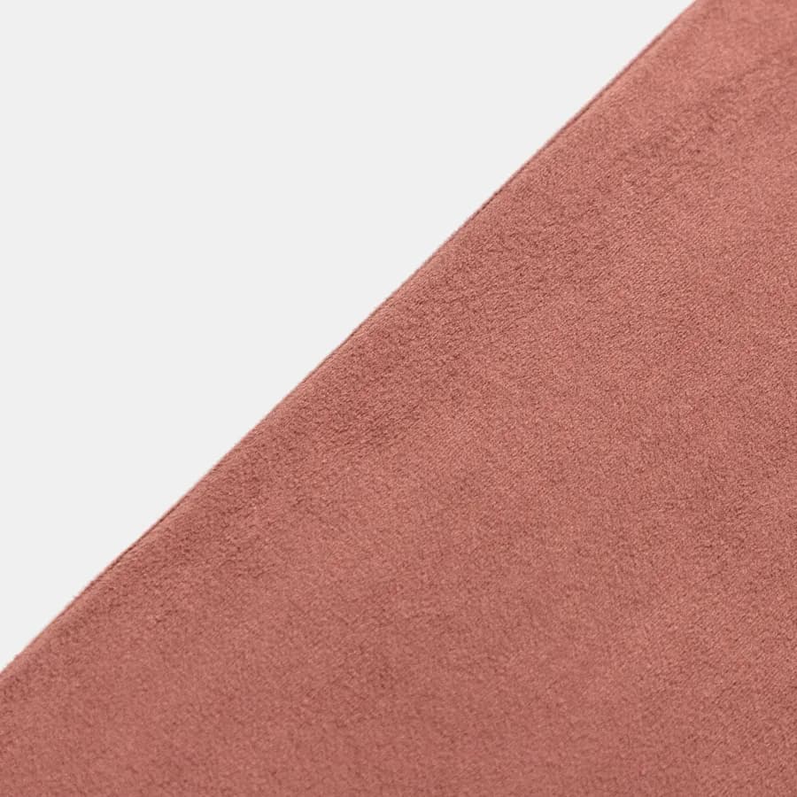 Panca contenitore 78x38 cm in velluto a coste rosa antico con seduta imbottita - French