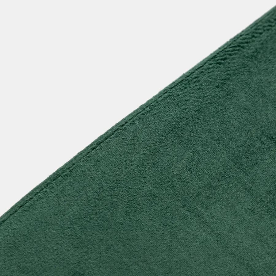 Panca contenitore 78x38 cm in velluto a coste verde bosco con seduta imbottita - French