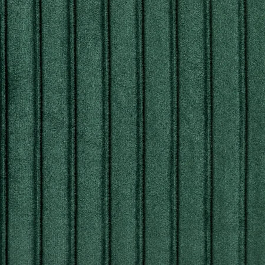 Panca contenitore 78x38 cm in velluto a coste verde bosco con seduta imbottita - French