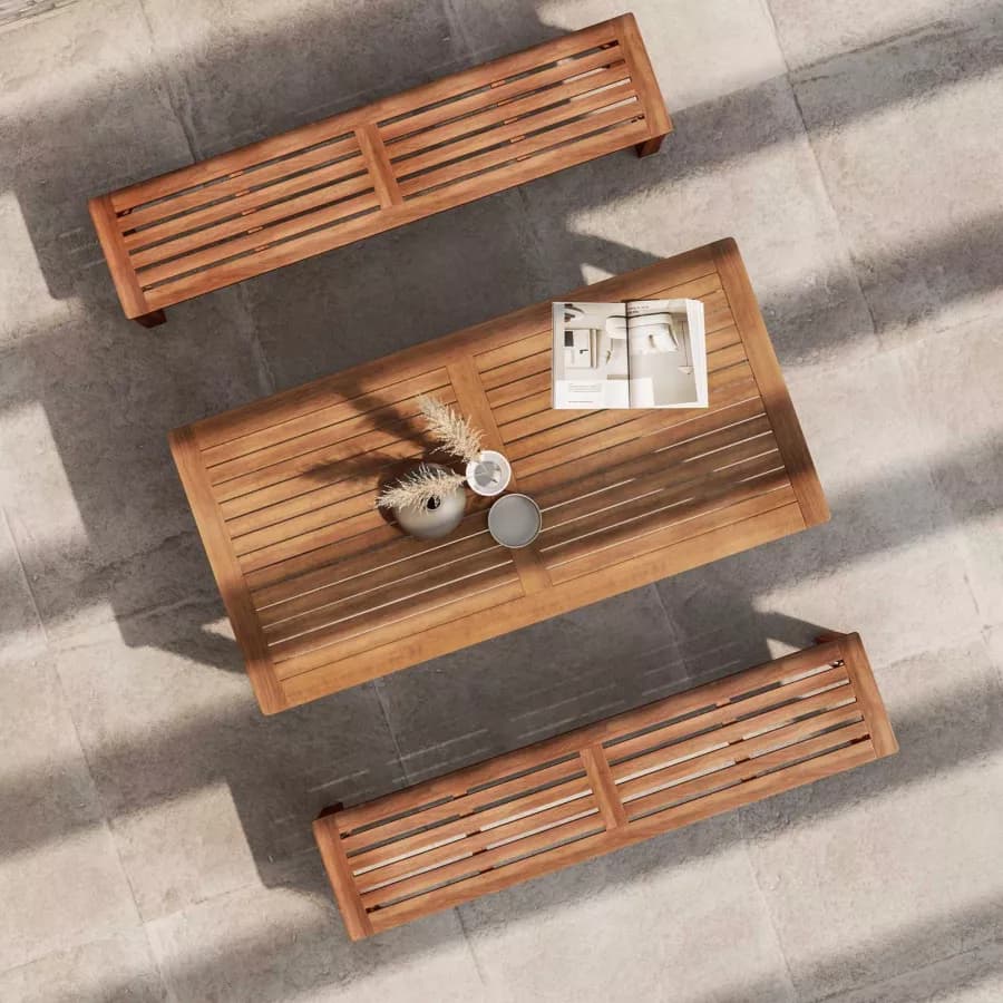 Panca da giardino in legno di acacia 160 cm - Paja