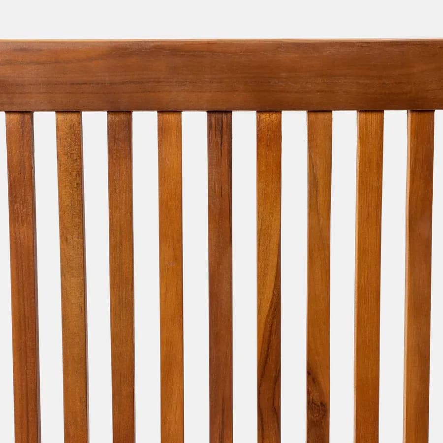 Panchina da giardino 3 posti 150x60 cm in legno teak - Louis
